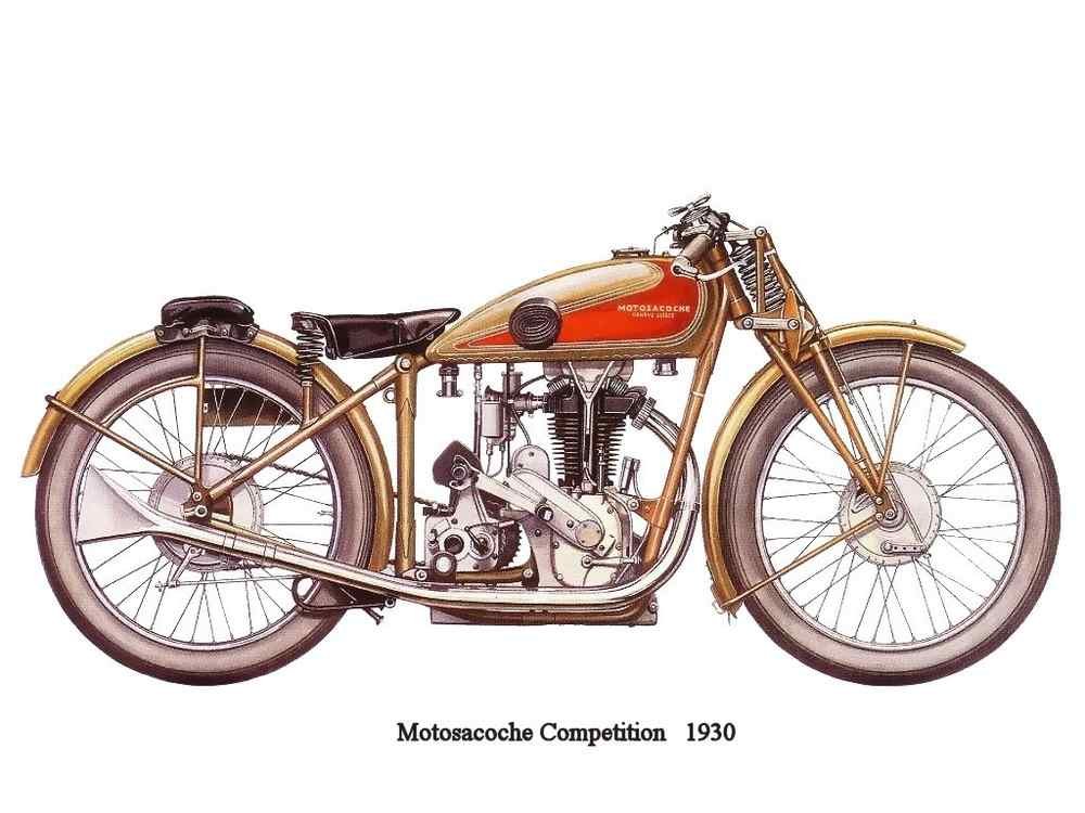 Motosacoche Competition 1930 motorbike A4 Photo Print