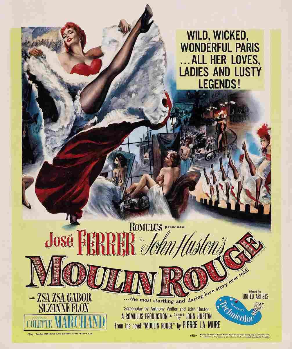 Moulin Rouge 1952 02  film star poster A4 Photo Print