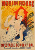 Moulin Rouge Jules Cheret 1890S French Belle Epoque Vintage Advert A4 Photo Print