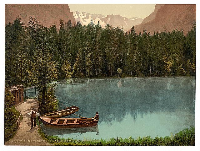 Mount Doldenhorn Bernese Oberland Vintage A4 Photo Print