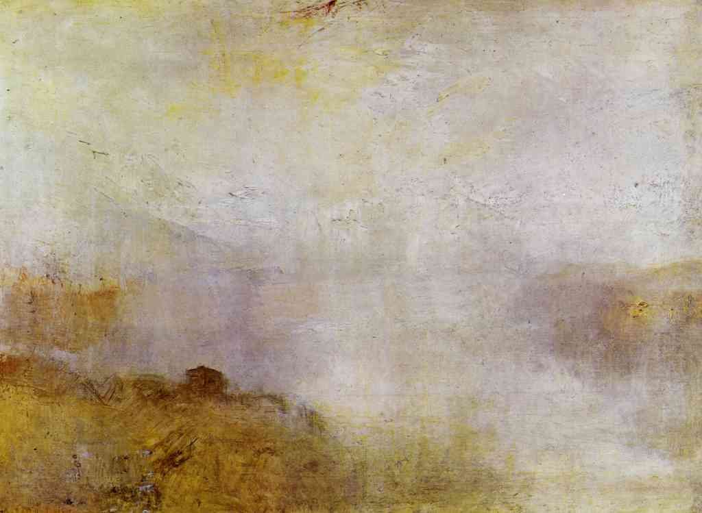 Mountain Scene With Lake And Cottage Joseph Mallord Turner A4 Photo Print