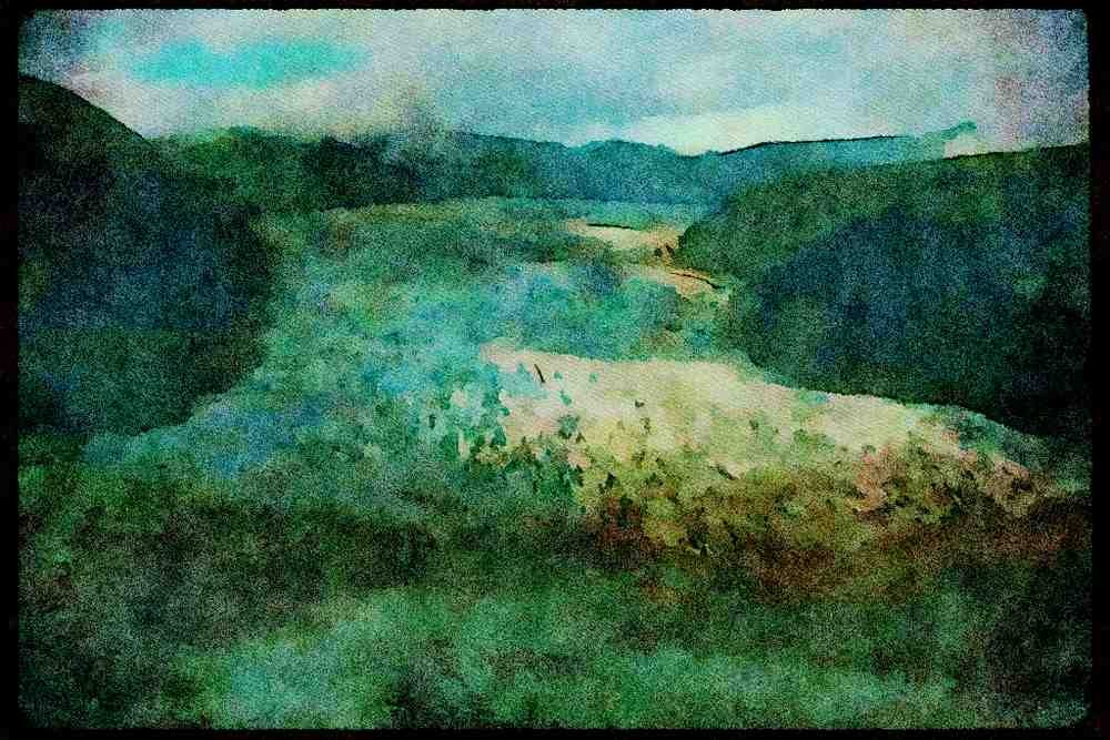 Mountains 114013 Enormous Glacier A4 Limited Edition Watercolour Print