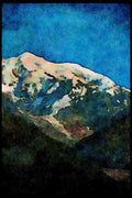 Mountains 114017 Pristine Mountain Wilderness A4 Limited Edition Watercolour Print