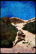 Mountains 114021 Mountains Of North Coastal British Columbia A4 Limited Edition Watercolour Print