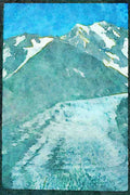 Mountains 114025 Glacier Country A4 Limited Edition Watercolour Print