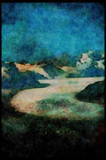 Mountains 114026 A 'River Of Ice' Enormous Glacier A4 Limited Edition Watercolour Print