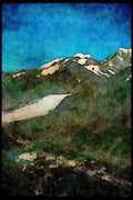 Mountains 114034 Glacier Country A4 Limited Edition Watercolour Print