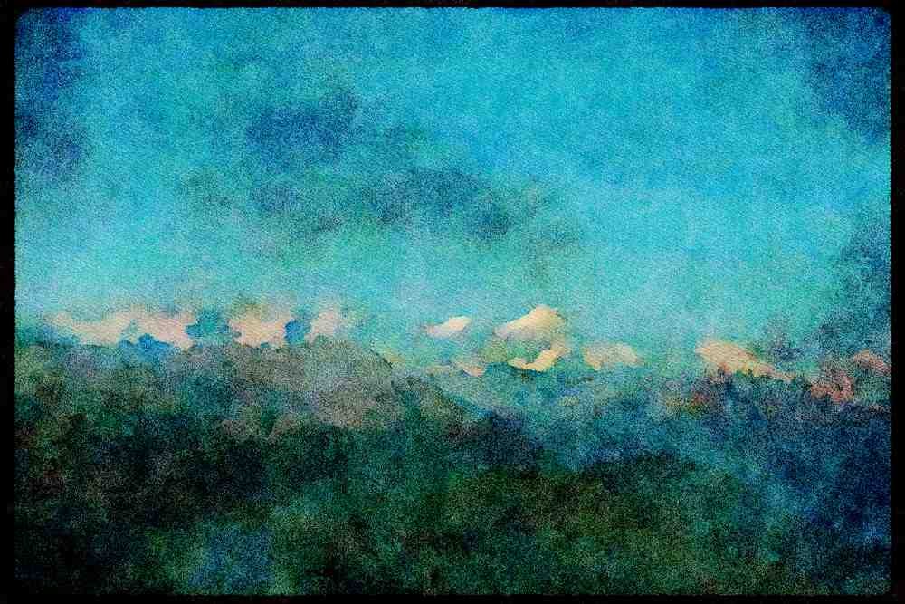 Mountains 114058 Magnificent Mountain Wilderness A4 Limited Edition Watercolour Print
