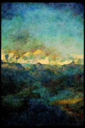 Mountains 114069 Rugged Wilderness Mountain Range A4 Limited Edition Watercolour Print
