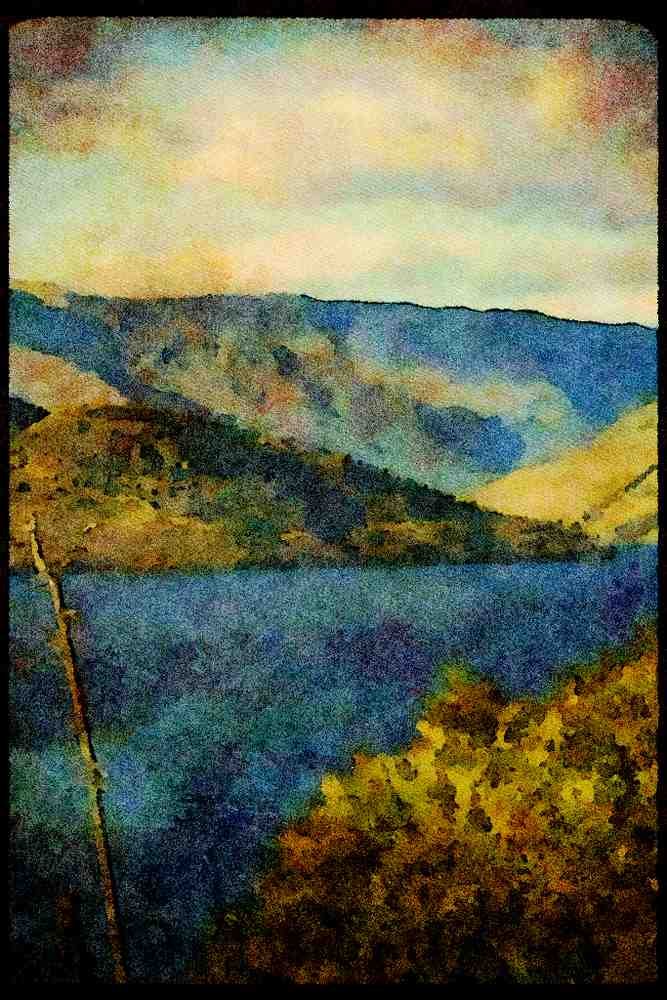 Mountains 114070 Magnificent Wilderness Lake A4 Limited Edition Watercolour Print