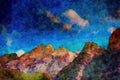 Mountains 213006 Lake Thun, Switzerland A4 Limited Edition Watercolour Print