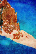 Mountains 213009 Above Lech, Arlberg, Austria A4 Limited Edition Watercolour Print