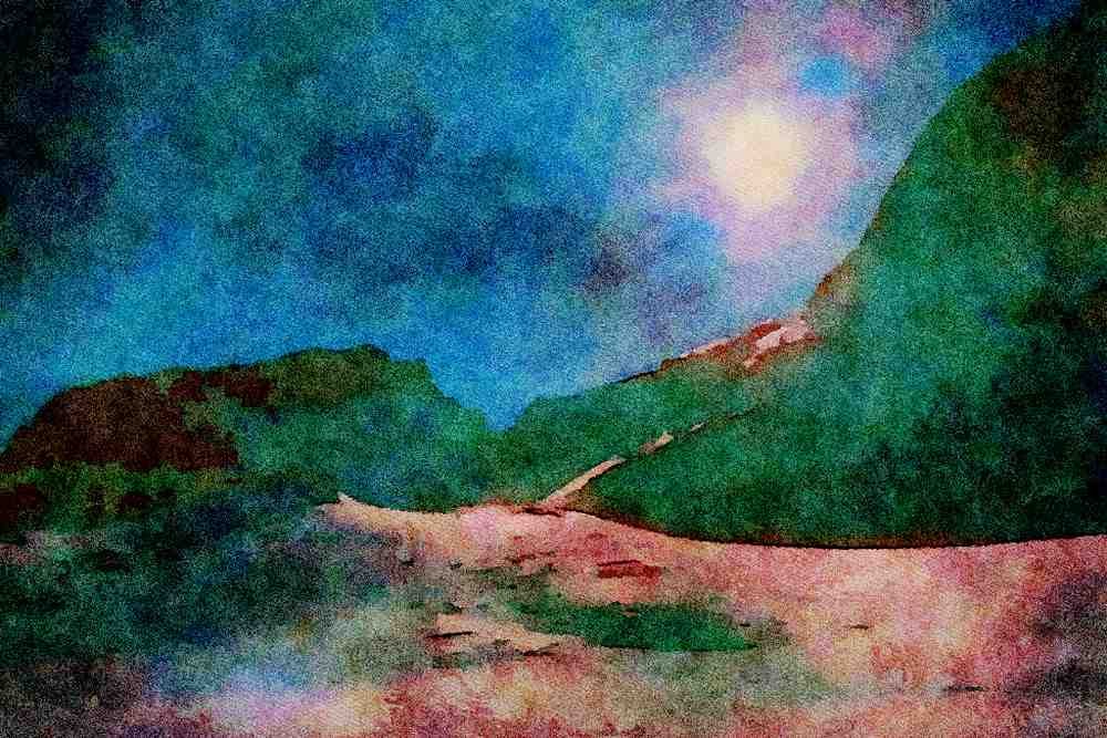 Mountains 213012 Alps, Switzerland A4 Limited Edition Watercolour Print