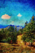 Mountains 213017 Near Appenzell, Switzerland A4 Limited Edition Watercolour Print