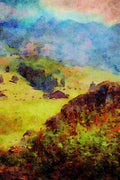 Mountains 213019 Near Appenzell, Switzerland A4 Limited Edition Watercolour Print