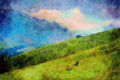 Mountains 213020 Near Appenzell, Switzerland A4 Limited Edition Watercolour Print