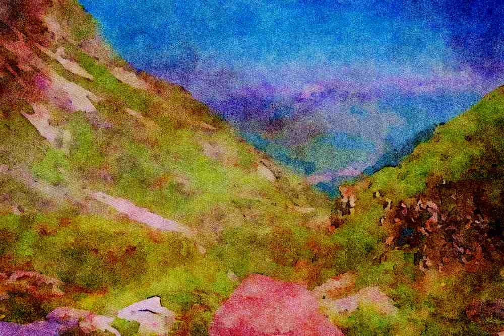 Mountains 213022 Arlberg, Austria A4 Limited Edition Watercolour Print