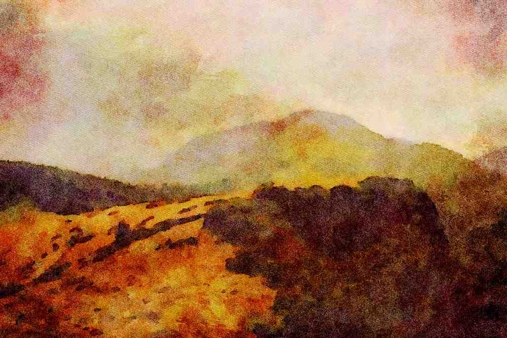 Mountains 213042 St. Wolfgang, Tyrol, Austria A4 Limited Edition Watercolour Print