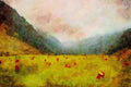 Mountains 213045 Tyrolean Valley, Austria A4 Limited Edition Watercolour Print