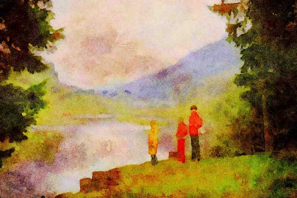 Mountains 213046 Tyrol, Austria A4 Limited Edition Watercolour Print
