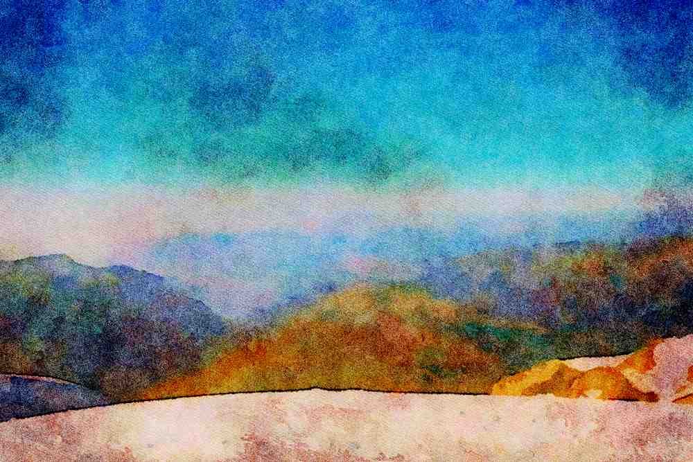 Mountains 213050 Swiss Alps A4 Limited Edition Watercolour Print