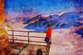 Mountains 213055 Jungfrau, Switzerland A4 Limited Edition Watercolour Print