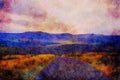 Mountains 213062 Tomintoul, Scotland A4 Limited Edition Watercolour Print
