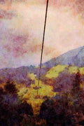 Mountains 213069 Cable Cars, Switzerland A4 Limited Edition Watercolour Print