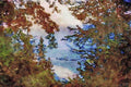 Mountains 213070 View Of Lake Thun, Switzerland A4 Limited Edition Watercolour Print