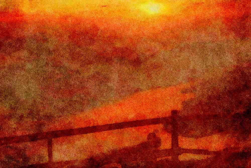Mountains 213087 Pilatus Sunset, Switzerland A4 Limited Edition Watercolour Print