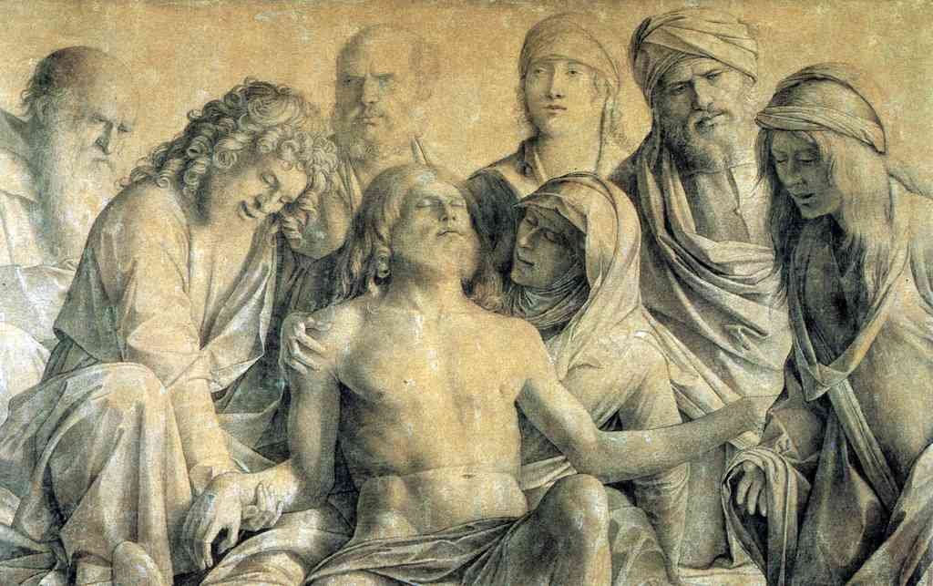 Mourning The Dead Christ Bellini A4 Photo Print