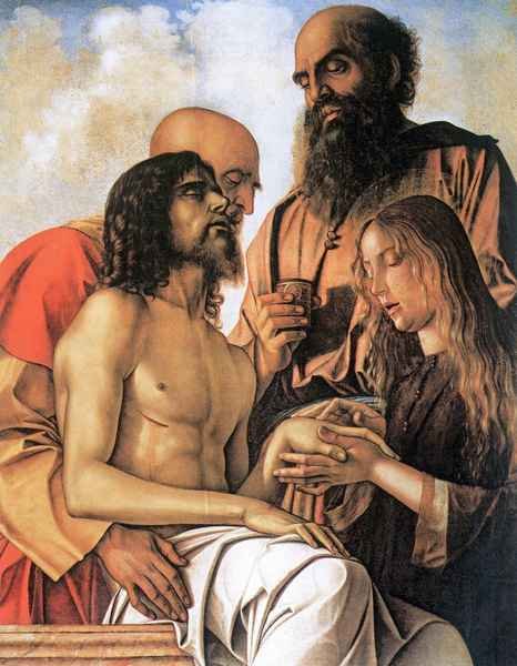 Mourning of Christ with Joseph Nicodemus and Mary Magdalene by Bellini A4 Photo Print