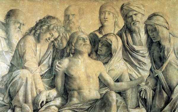 Mourning the dead Christ by Bellini A4 Photo Print