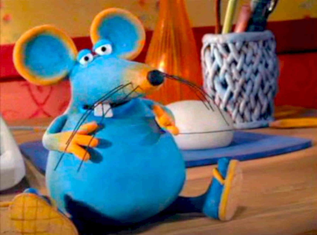 Mouse Desk Scene Vintage Retro Advert Poster A4 Photo Print