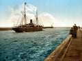Mouth Of Harbour Dunkirk Vintage A4 Photo Print