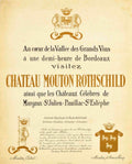 Mouton Rothschild Vintage Vintage Retro Advert Poster A4 Photo Print