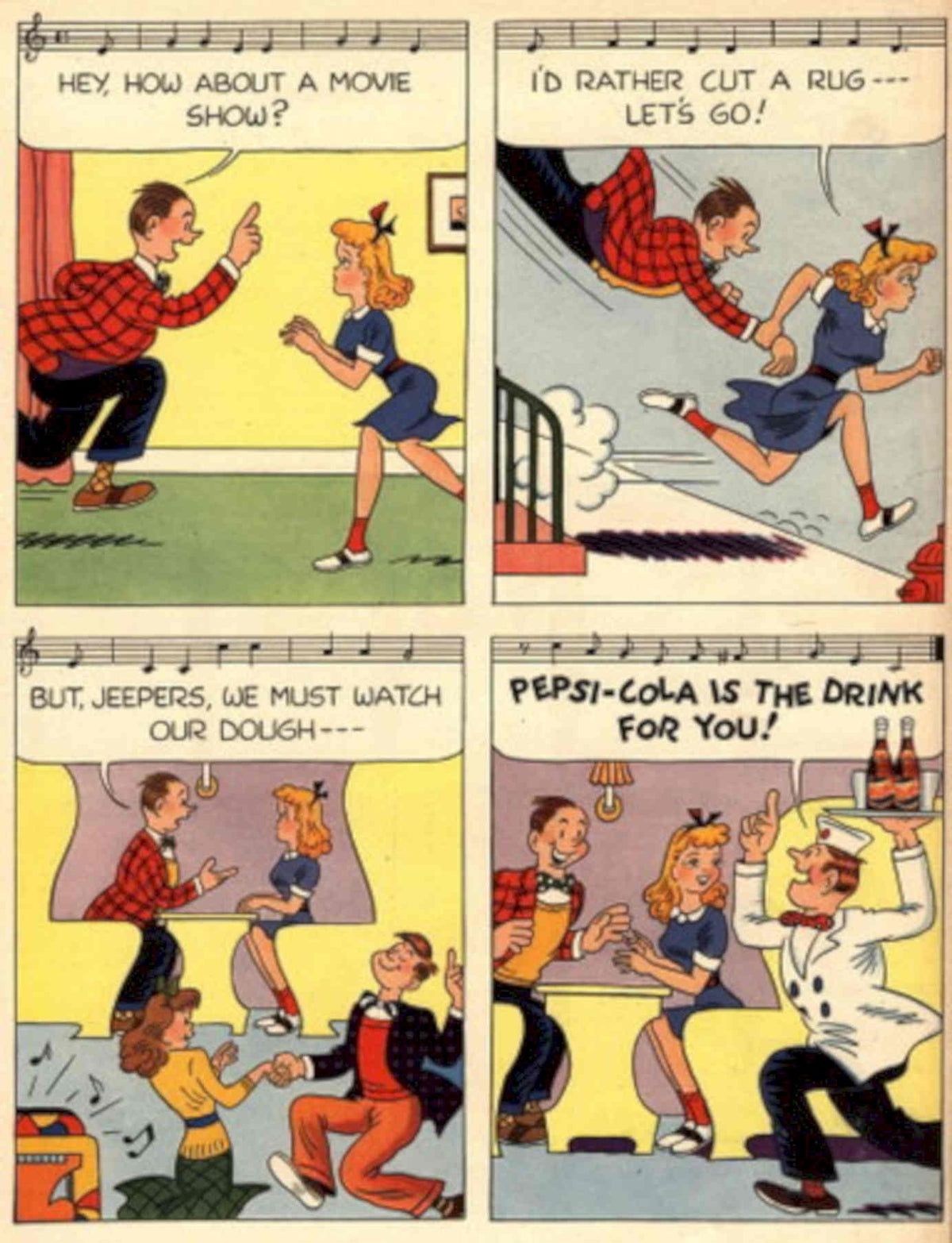 Movie Rug Debate 1950s Vintage Retro Advert Poster