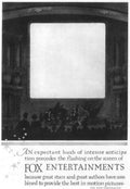 Movie Screen Fox Vintage Retro Advert Poster A4 Photo Print