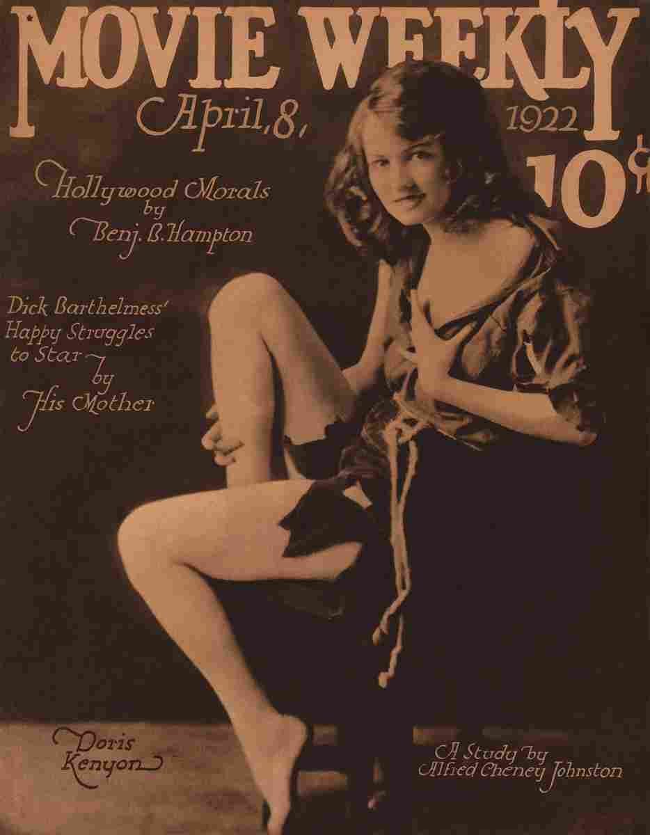 Movie Weekly Cover 1922 4 8 film star poster A4 Photo Print