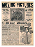 Moving Pictures 1908 Vintage Retro Advert Poster A4 Photo Print