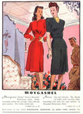 Moygashel Winterweave Dresses 1950s Vintage Retro Advert Poster