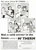 Mr Therm Radiator 1930s Vintage Retro Advert Poster