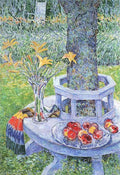 Mrs Hassams Garten In East Hampton Hassam Impressionism American A4 Photo Print