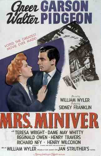  Mrs Miniver 01 film star poster A4 Photo Print