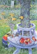 Mrs. Hassams Garten in East Hampton by Hassam Impressionism American A4 Photo Print