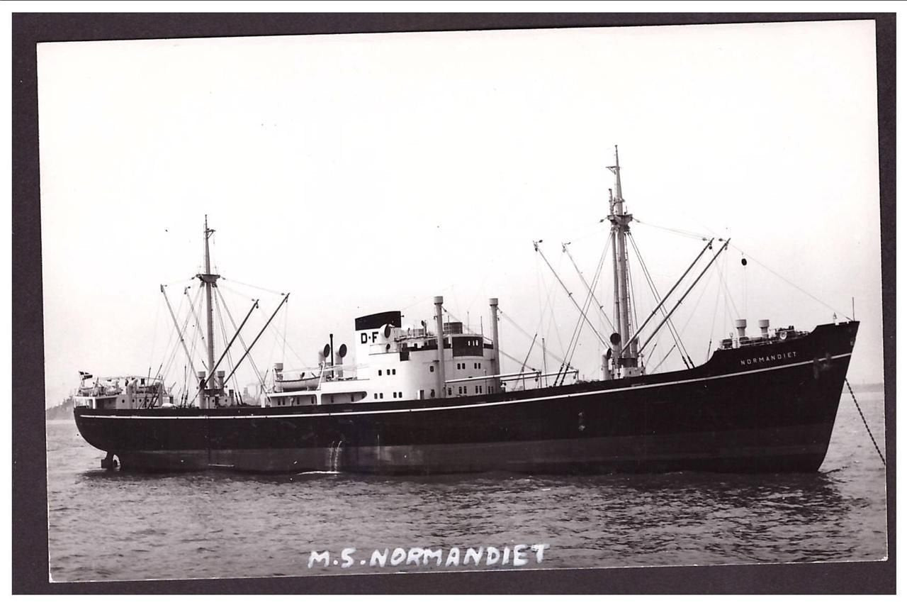 Ms Normandiet Dansk Fransk Line 1947 Steam ship A4 Photo Print