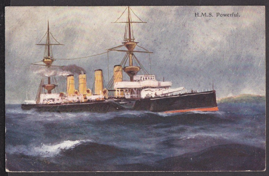 Ms Powerful At Sea Vintage A4 Photo Print