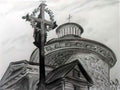 Mstislav Dobuzhinsky a church in kalviai 1933 Art A4 Photo Print