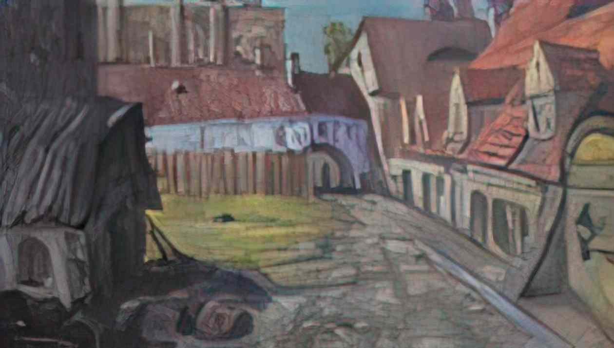 Mstislav Dobuzhinsky baltic townscape Art A4 Photo Print