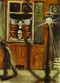 Mstislav Dobuzhinsky barbershop window 1906 Art A4 Photo Print